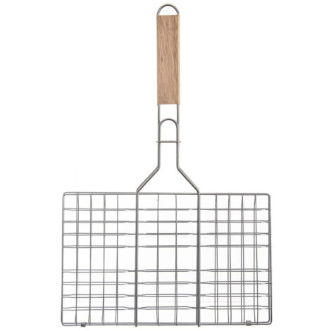 Grillrost mit Doppelseite und Verriegelung für einfaches Grillen