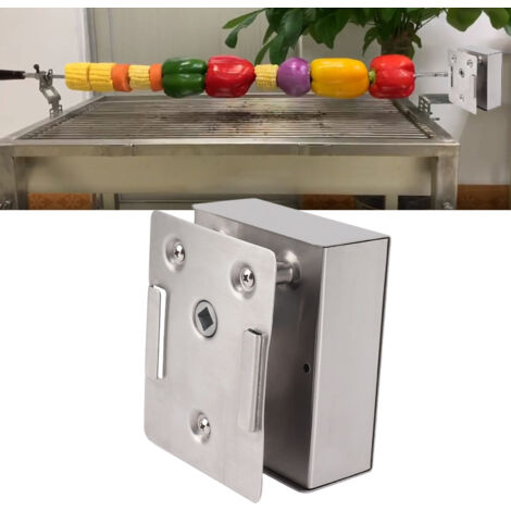 [Grillspießmotor] – 12-V-Grillspießmotor aus Aluminiumlegierung, 70 kg Tragkraft – Universeller Ersatz für Grills mit USB-Kabel