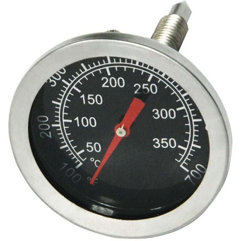 Image of Grillthermometer, Holzkohle-Smoker, 52 mm Edelstahl-Pizzaofenthermometer, Grill-Ersatzteile