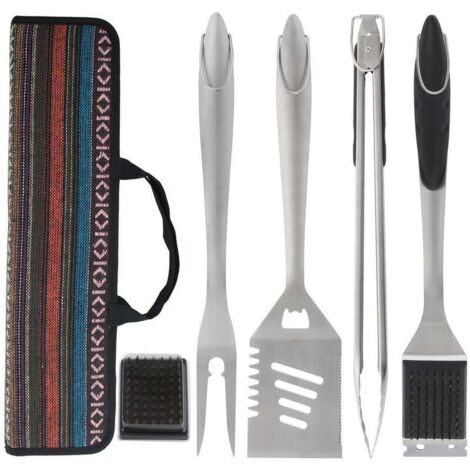 Grillwerkzeuge – Hochwertiges, extra dickes Grillzubehör aus Edelstahl – Tragbares Grillset – Ideal für Geburtstage, Weihnachten, für Männer und Frauen