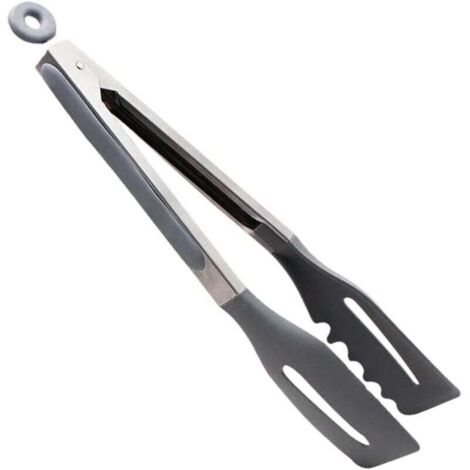 Grillzange, Küchenzange, kleine Küchenutensilien, Buffetgeschirr, Kochutensilien, Servierzange, Silikon-Küchenzange (30 cm)