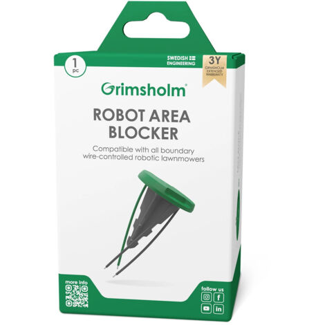 Grimsholm - Blocco Area Robot Tagliaerba Compatibile con Filo Perimetrale