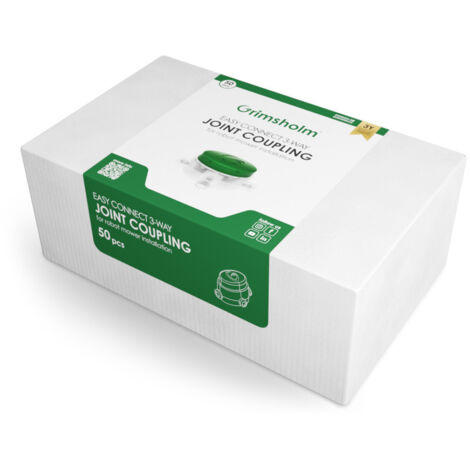 Grimsholm - Giunto Cavi Robot Tosaerba 314 Femmina Trasparente 0.5-1.5mm² - 50 Pezzi