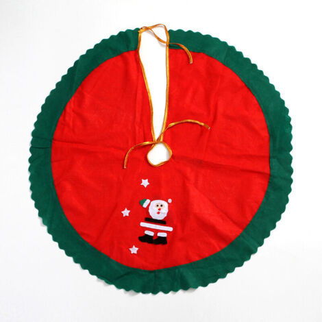 Grinch Weihnachtsbaumrock, Weihnachtskalender Countdown Geschenktüte Hängende Dekoration für Weihnachtsbaum, 90 cm FLITI