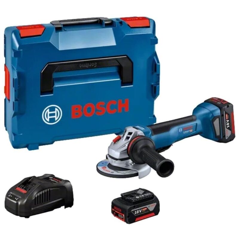 Smerigliatrice angolare a batteria Bosch gws 18V-10 p, 2x 5,0 Ah + caricatore in l-boxx 136
