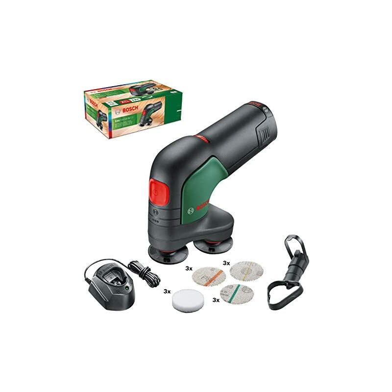 Bosch EasyCurvSander 12 Levigatrice eccentrica 1800 rpm Nero, Blu