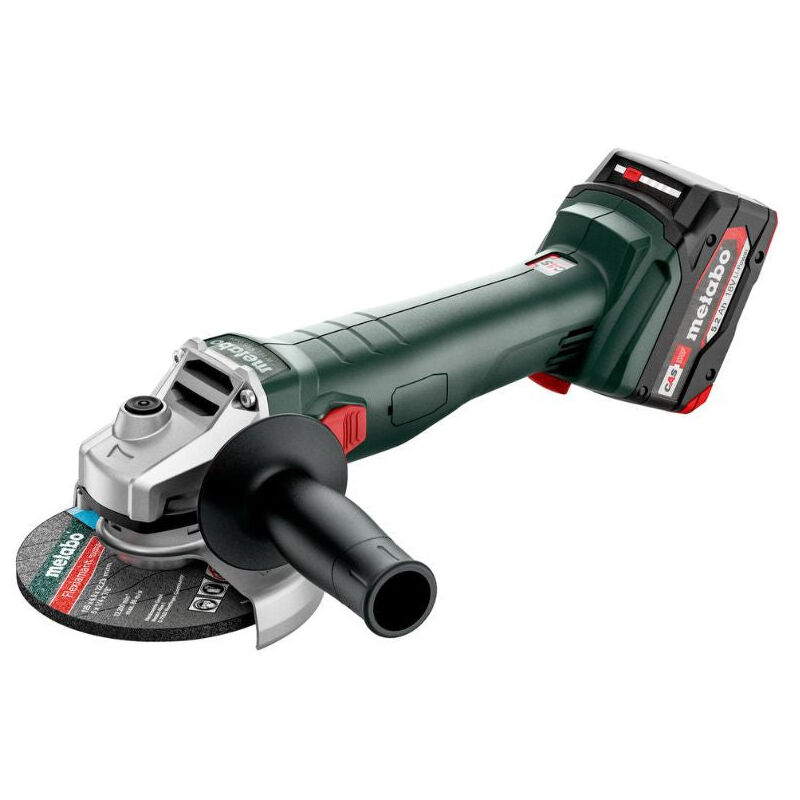 Meuleuse Metabo 125 mm 18 v- w 18 l 9-125 Quick - 2 x 5,2 Ah Li-Power, asc 55, coffret Metabo x
