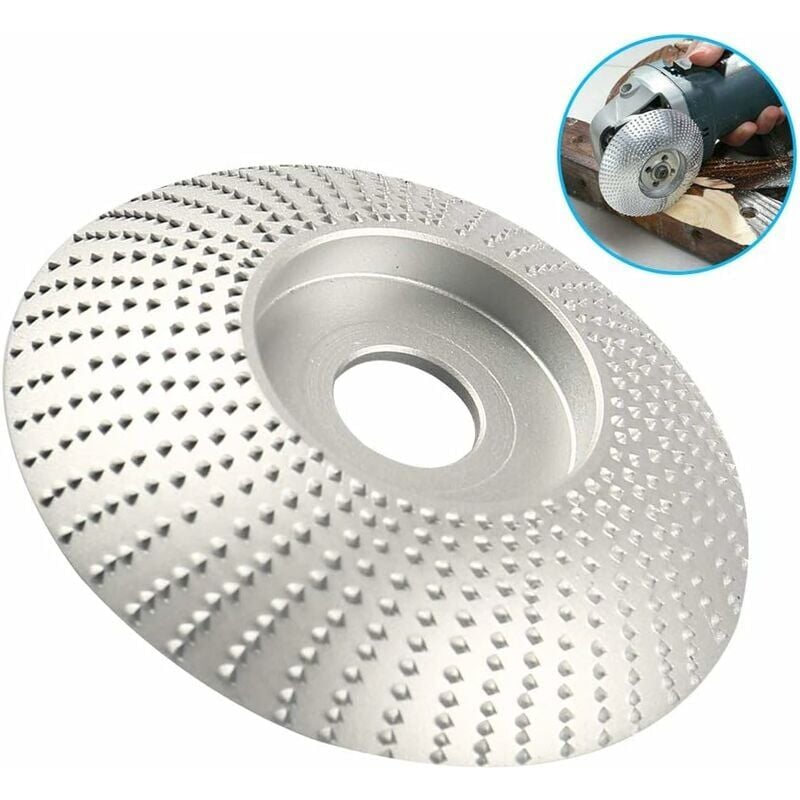 Grinding angle wheel discs, rasp disc for grinder, wood grinding disc, diamond grinding, grinding disc for electric angle grinder (silver)