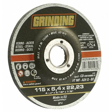 GRINDING DISCO DISCHI DA SBAVO PER FERRO MOLA ABRASIVA MOLE ABRASIVE