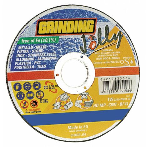 Grinding Disco Jolly Universale D 230X1,9 Mm - 25 Pz
