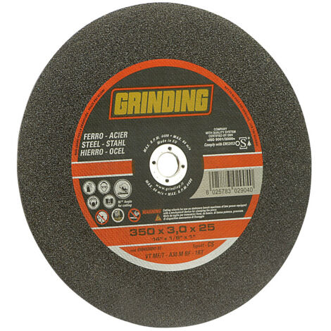 GRINDING DISCO TRONC. FERRO 350X3,0 F.25,4 VTMF/T- 10,0 pz