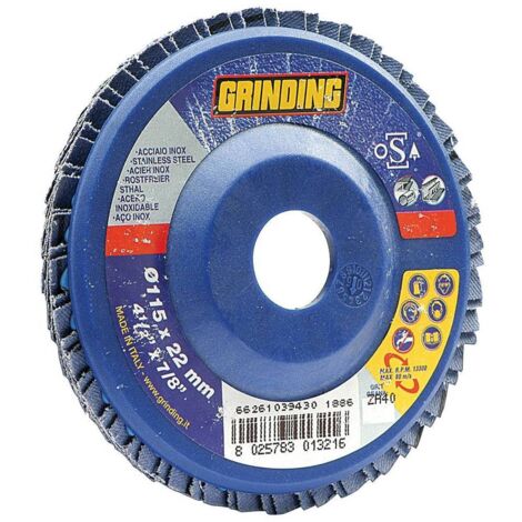Grinding Disco Zirconio Lamellare 180 Mm Gr 80 - 10 Pz