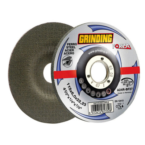 GRINDING FORZA DISCO DA SBAVO FERRO 115X6,0- 10,0 pz