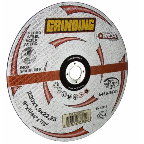 Grinding Forza Disco Piano Per Ferro D 230X1,9 Mm - 25 Pz