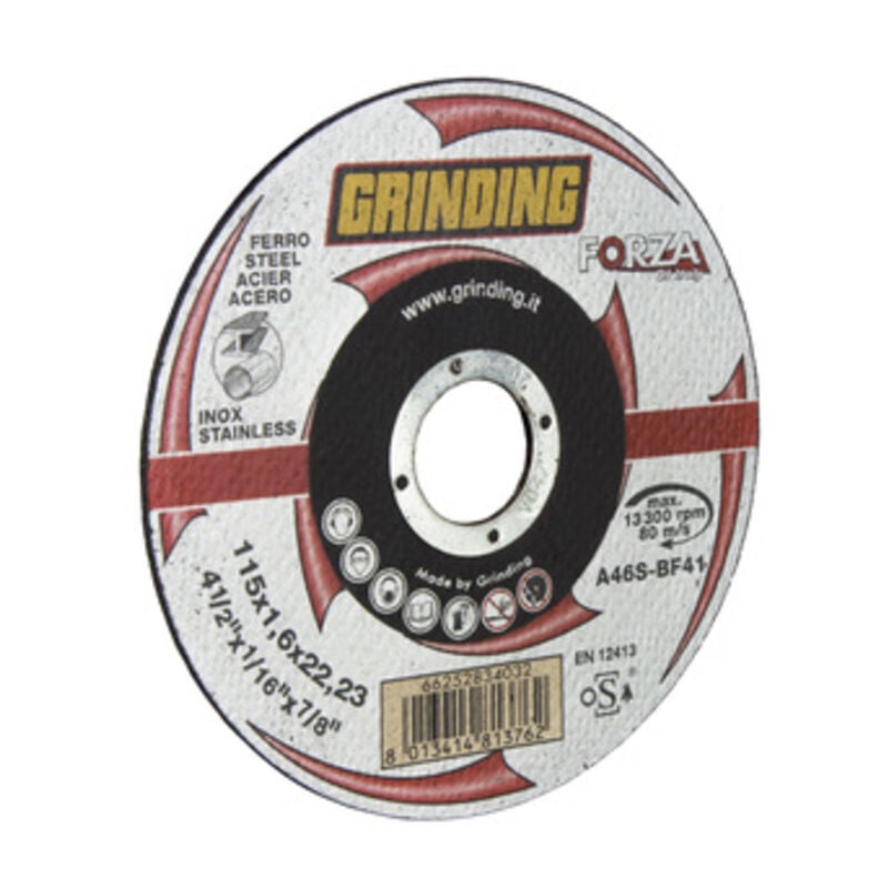 Grinding - forza disco piano x ferro 115X1,6