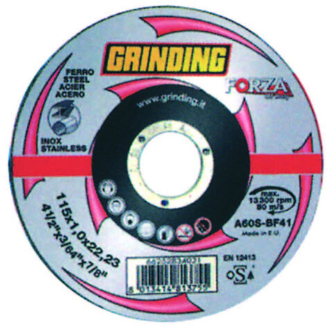 GRINDING FORZA DISCO PIANO X FERRO 230X1,9 PZ 25,0