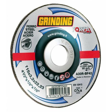 GRINDING FORZA DISCO X FERRO 115X3,2. Prezzo per 1 pezzo.