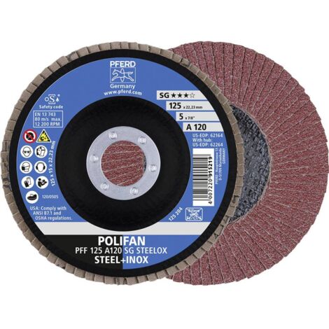 Grinding Gamma 125 Millimetri (12 200 Giri / Min), Polifan® Sg-A, Grado: 120, Giusto Modello