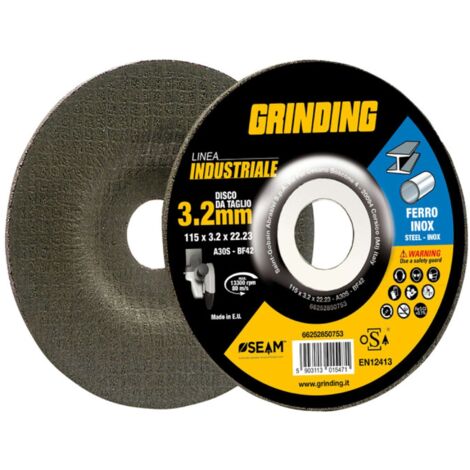 GRINDING INDUSTRIALE DISCO FERRO DEPRESSO 115X3,2 - 5 pezzi