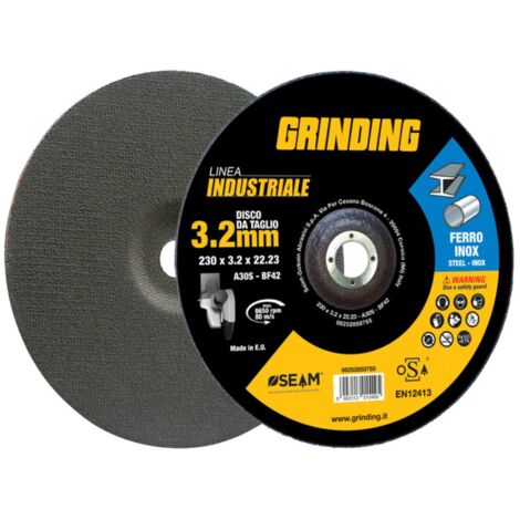 GRINDING INDUSTRIALE DISCO FERRO DEPRESSO 230X3,2 - 5 pezzi