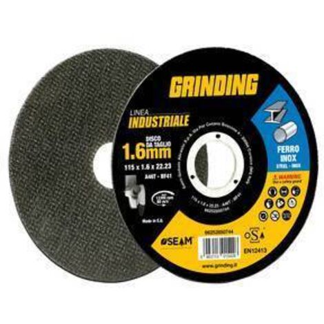 GRINDING INDUSTRIALE DISCO FERRO PIANO 115X1,6 - 10 pezzi