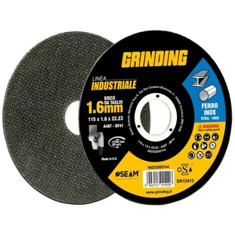 GRINDING INDUSTRIALE DISCO FERRO PIANO 125X1,6