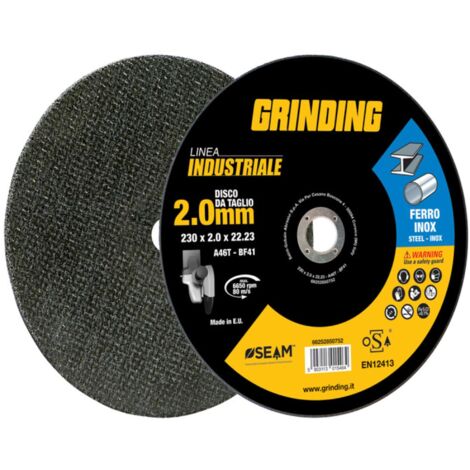 GRINDING INDUSTRIALE DISCO FERRO PIANO 230X2,0 - 5 pezzi