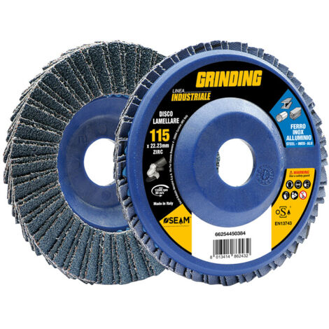 GRINDING INDUSTRIALE DISCO LAMELL ZIRC 115 GR 100- 10,0 pz