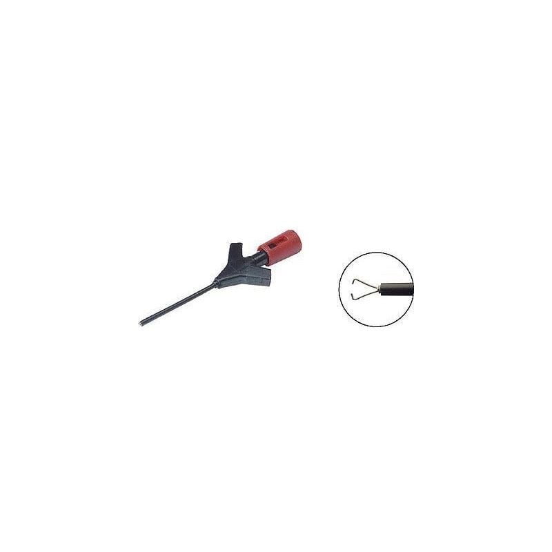 Grip-fil miniature Sks Hirschmann micro-kleps enfichable 0.64 mm cat i rouge 973972101