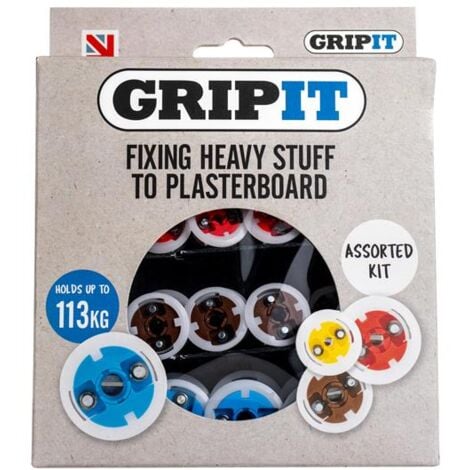 Gripit Plasterboard Fixings Assorted Kit, 32 Piece GRPASSKIT