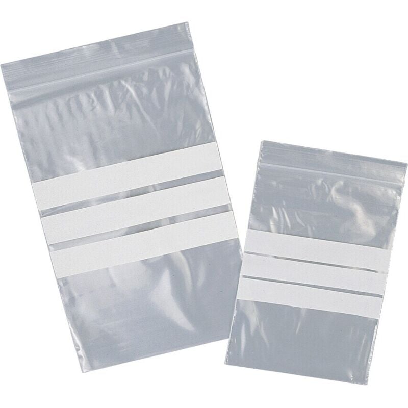 7.1/2'X7.1/2' Write-on Grip Seal Bags, Pk-1000 - Avon