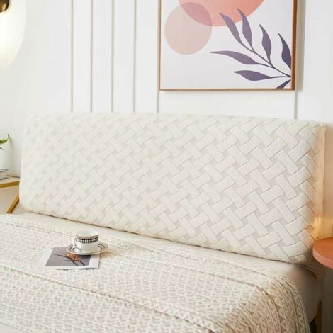 Gris 200cm(200-220) Housse De Tête De Lit Protecteur Housse De Tête De Lit Solide Conception Tête De Lit Housse De Tête De Lit Lavable Amovible Chambre