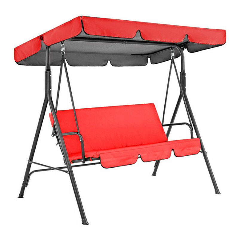 Rouge-210D Toit de Rechange pour Balanc de Jardin, Canopée pour Balanc Remplacement de lAuvent de Balançoire Extérieure pour Balançoire de Jardin