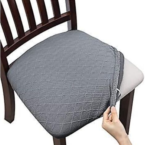 (gris Clair,lot De 1)housse De Chaise Gaufre Jacquard Extensible Housse De Siege Couverture Pour Salle Manger Bureau Htel Mariage