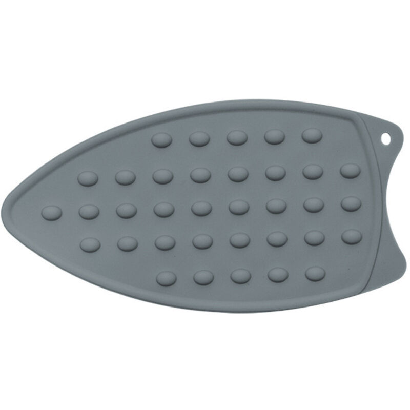 Gris Coussin de Fer en Silicone avec Chiffon à Repasser Isolant, Tapis de Repassage sur Table, Support pour Fer à Repasser, Isolation Thermique