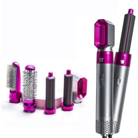 (Gris-Rose)Brosse Soufflante Brosse pour séchage et Coiffure