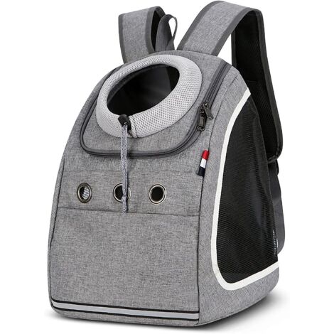 Gris-sac  Dos Pour Chien Portable Confortable Respirant Pour Petit Chiens Chiot Chats Animal Voyages Randonne Camping Sacs Dos De Transport