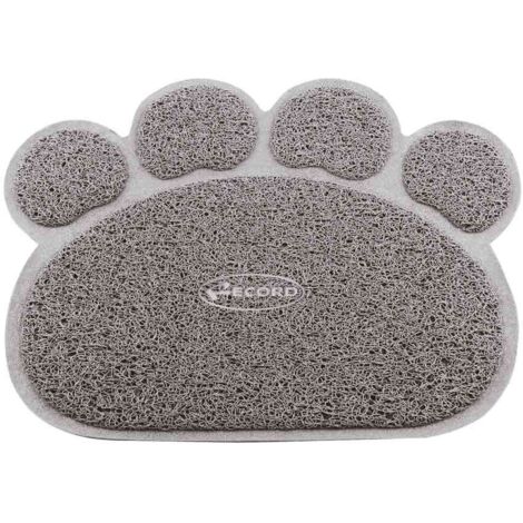 Gris - Sous-main ou tapis de litière en pvc imperméable en forme de patte pour chiens et chats