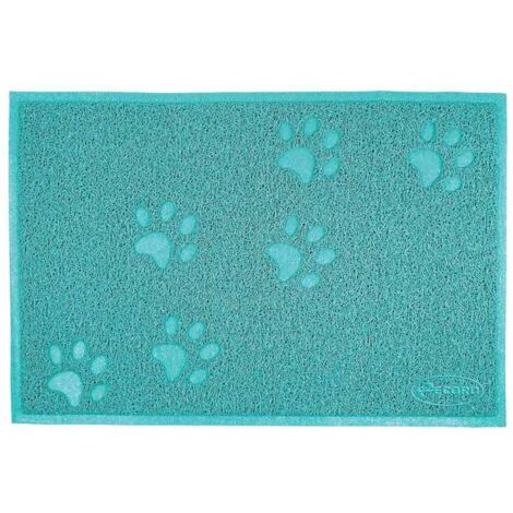 Gris - Tapis de dessous de cuvette rectangulaire en PVC pour chiens et chats
