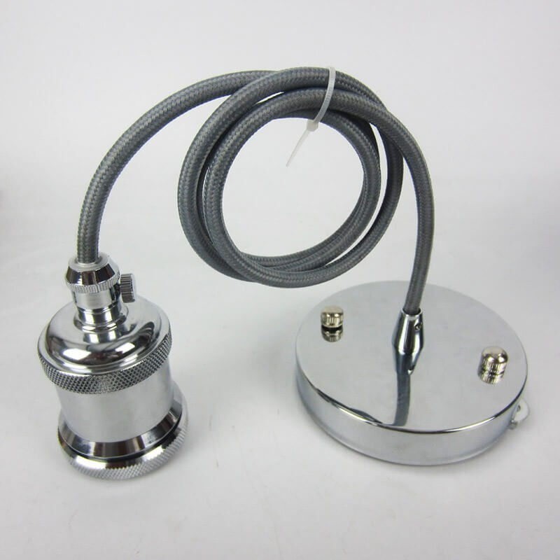 

Gris techo tejido con zócalo Inox E27