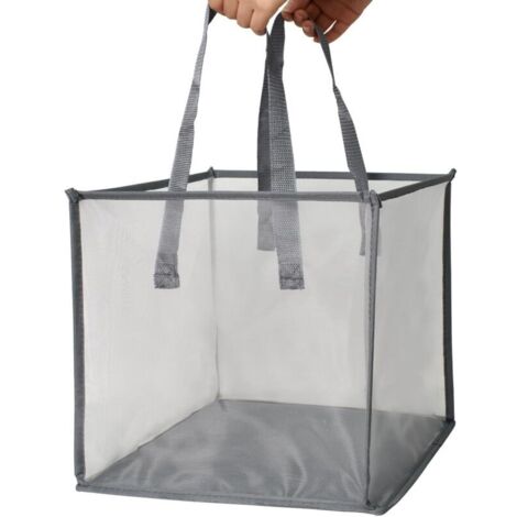 (Gris)2X Capacité Storage Laundry Hamper, Boîte à Linge Pliable, Laundry Basket Storage Bin Lavage Réutilisation, Panier à Linge Pliable avec Poignée Résistante, pour Chambre, Salle de Bains