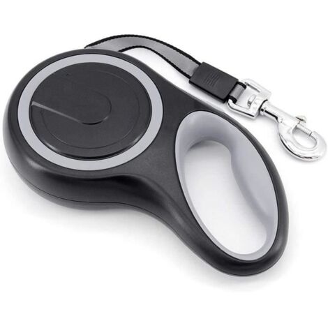 (Gris)8M Laisse Chien Enrouleur pour Gros Chien Jusqu'à 110 lb/50 kg,Laisse de Dressage Automatique pour Chien,Gris