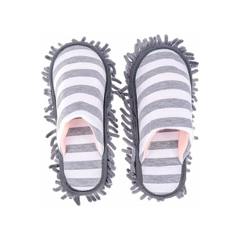 Linghhang - Gris)Chaussons en Microfibre Doux Lavable Réutilisable Multifonctionnel Chaussettes de Pied en Microfibre Pantoufles Chaussures pour