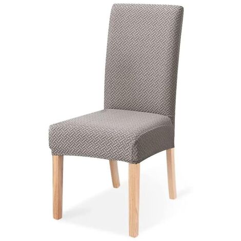 (gris)housse De Chaise Extensible Housse Chaise Salle A Manger Couverture De Chaise Lastique Revtement De Chaise Pour Maison Htel Mariage Restaura