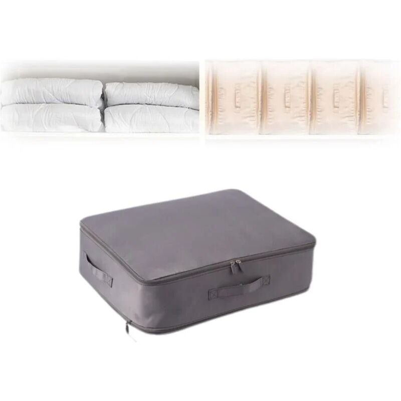 Linghhang - Gris)Organisateur D'auto-compression Ultra Peu Encombrant, Sacs D'emballage de Compression, Sacs De Rangement Pour Vêtements, Couvertures
