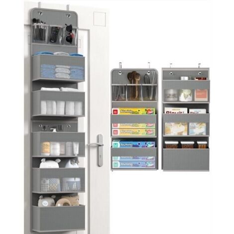 (Gris)Organisateur Suspendu - Non spécifié - 6 Étagères - Tissu non tissé - Métal - Gris