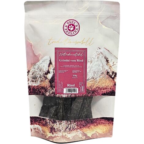 Grissini con carne magra di manzo, mela e cocco 200 g per cani  snack per cani a basso contenuto di grassi e supporto digestivo  Paul & Paulina