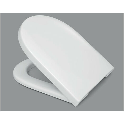 Grito WC Hamberger Tube SoftClose Premium con vela de acero inoxidable C4302G White