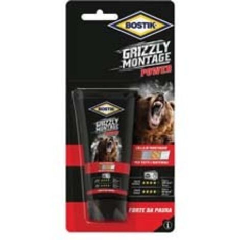 GRIZZLY MONTAGE POWER TUBO IN BLISTER- - gr.100 - 6 blister BOSTIK