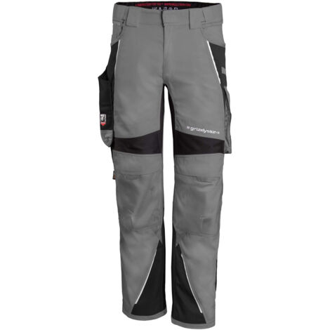Grizzlyskin Bundhose "IRON" grau/schwarz S50